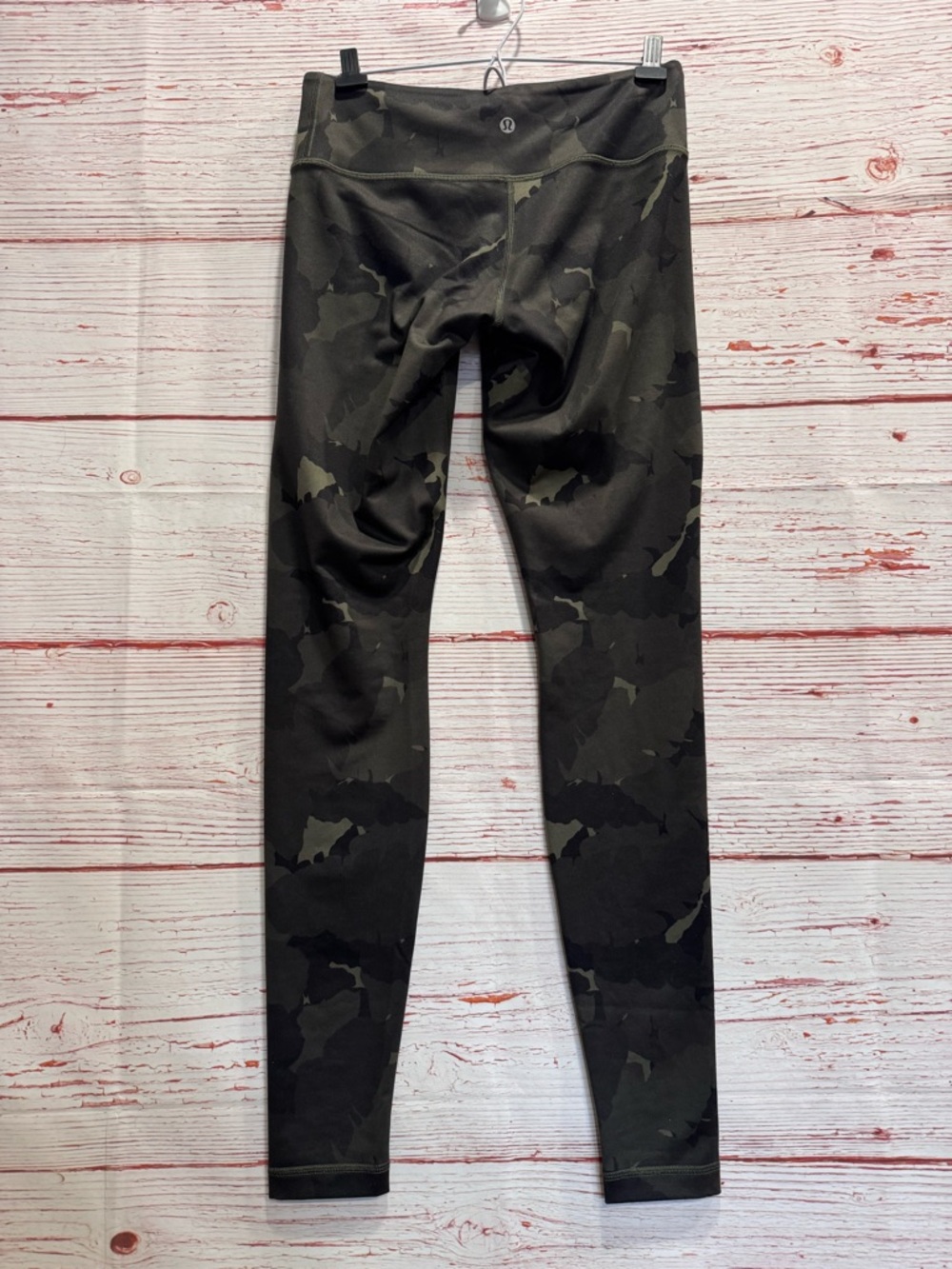Lululemon Wunder Under Pant Full-On Luon in Palm Party Fatigue Green Black Sz 6 - Picture 7 of 10